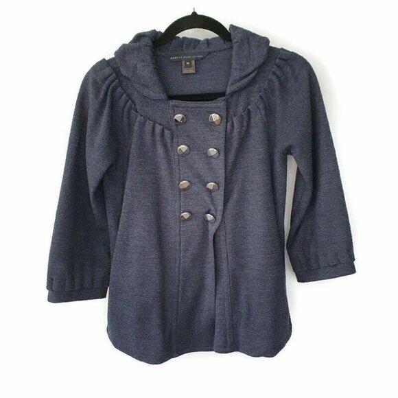 Marc Jacobs Jacket womens 100% Wool Navy Blue - Picture 1 of 7